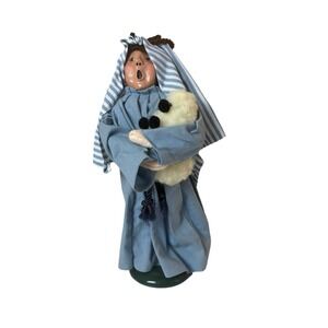 1988 BYERS CHOICE Nativity Shepherd Boy With Lamb  Signed & Dated Caroler